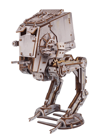 Star Wars AT-ST Walker Wooden Model Kit Gallery Image 2