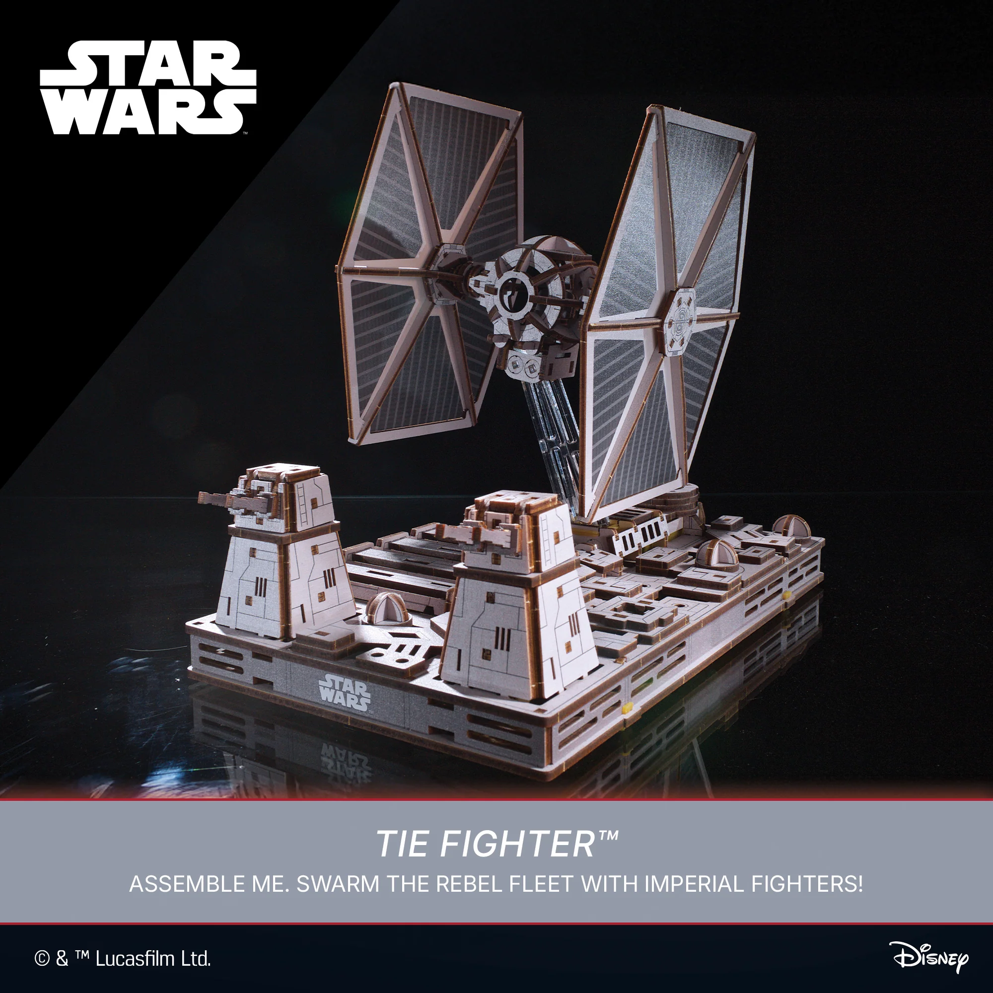 Star Wars TIE Fighter Wooden Model Kit