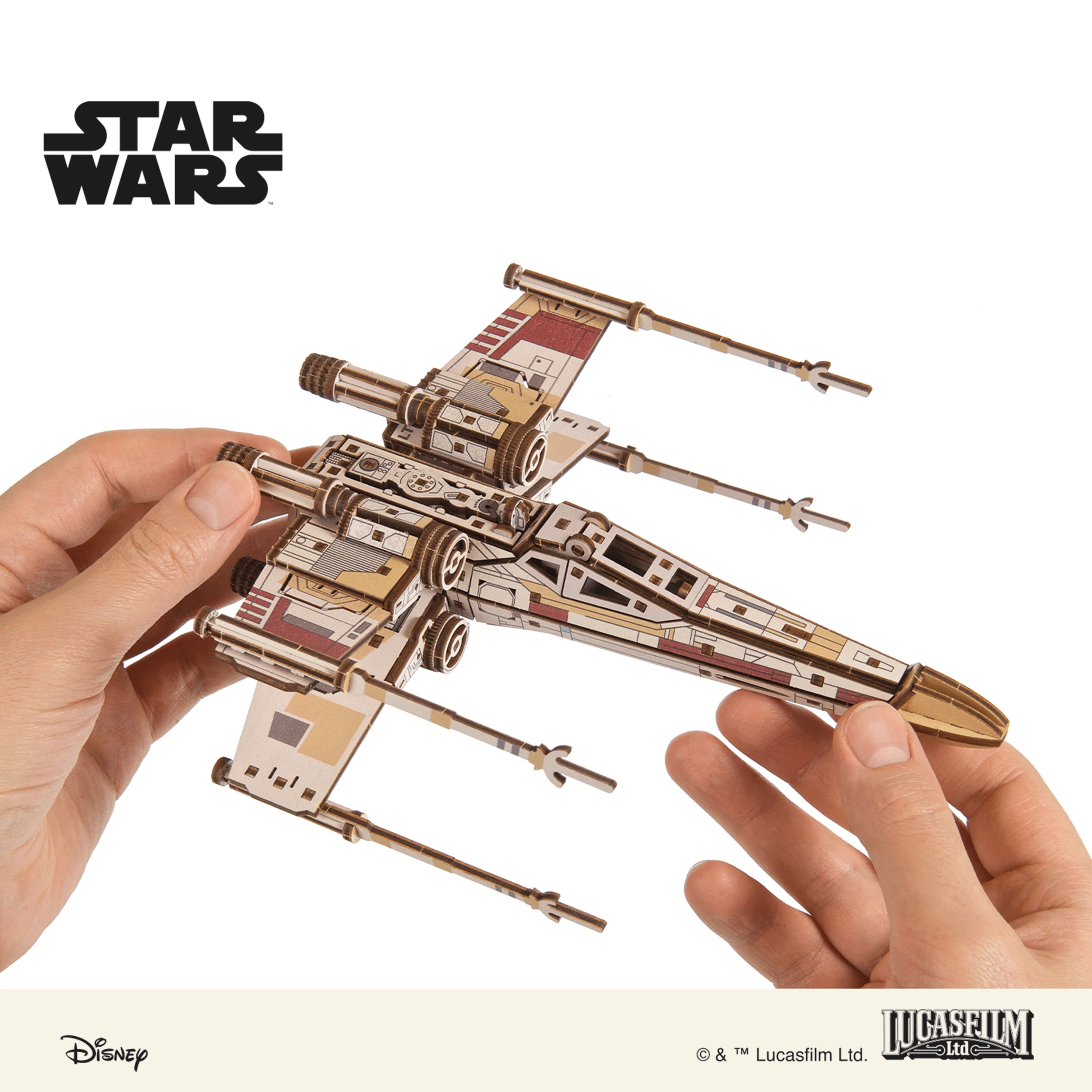 Star Wars Luke Skywalker's X-Wing Starfighter Wooden Model Kit