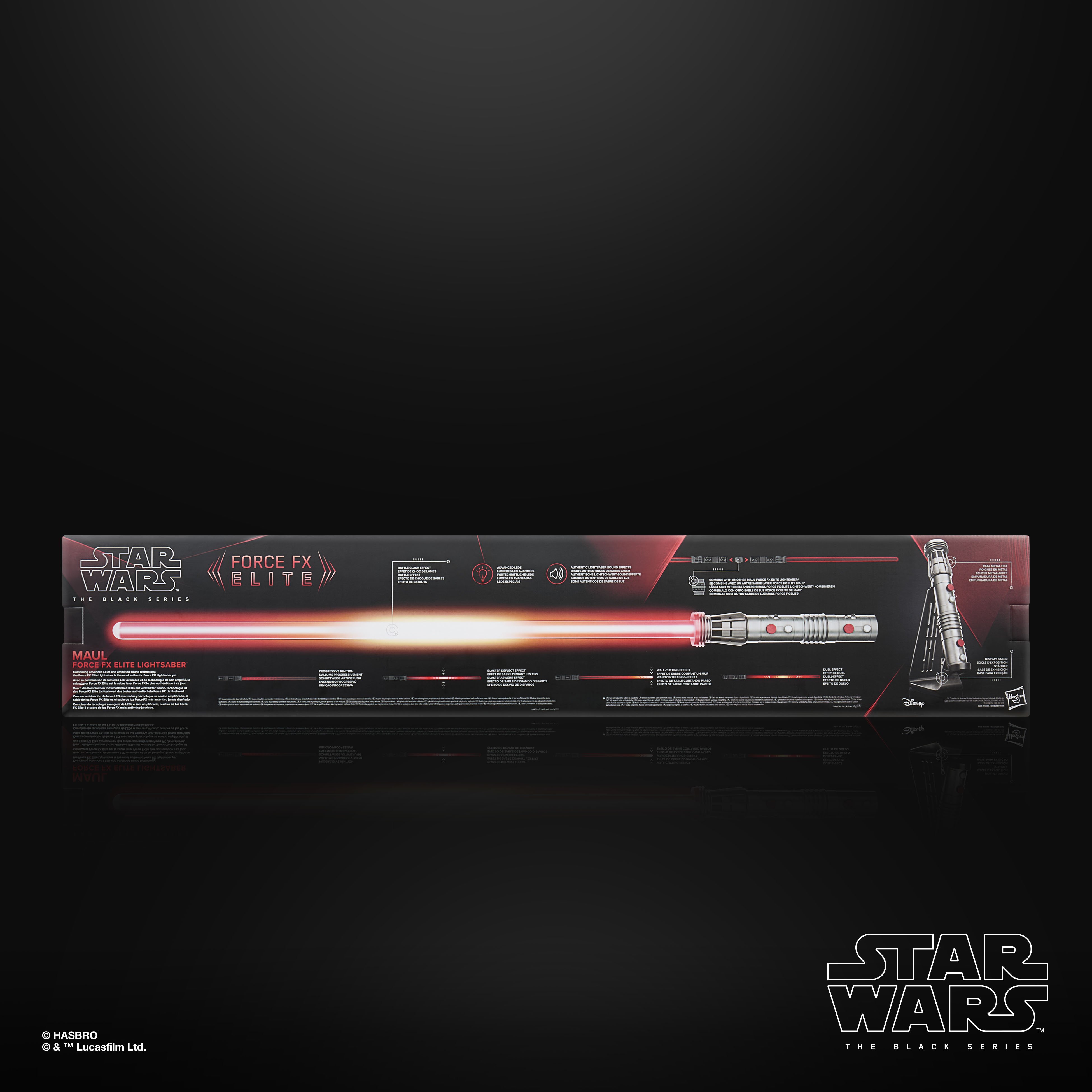 Star Wars: The Black Series Maul FX Elite Lightsaber (Maul- Shadow Lord) Gallery Image 13