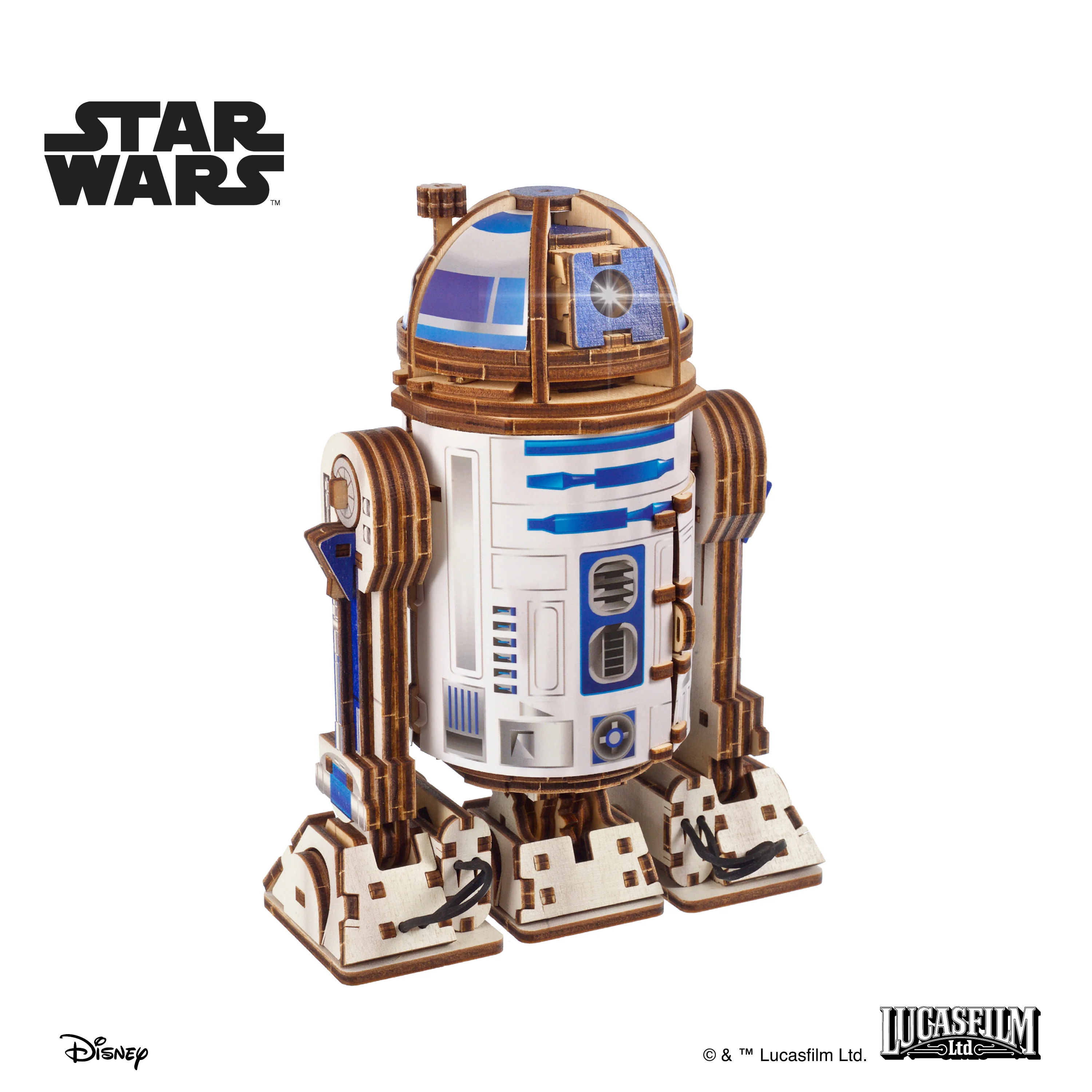 Star Wars R2-D2 Wooden Model Kit