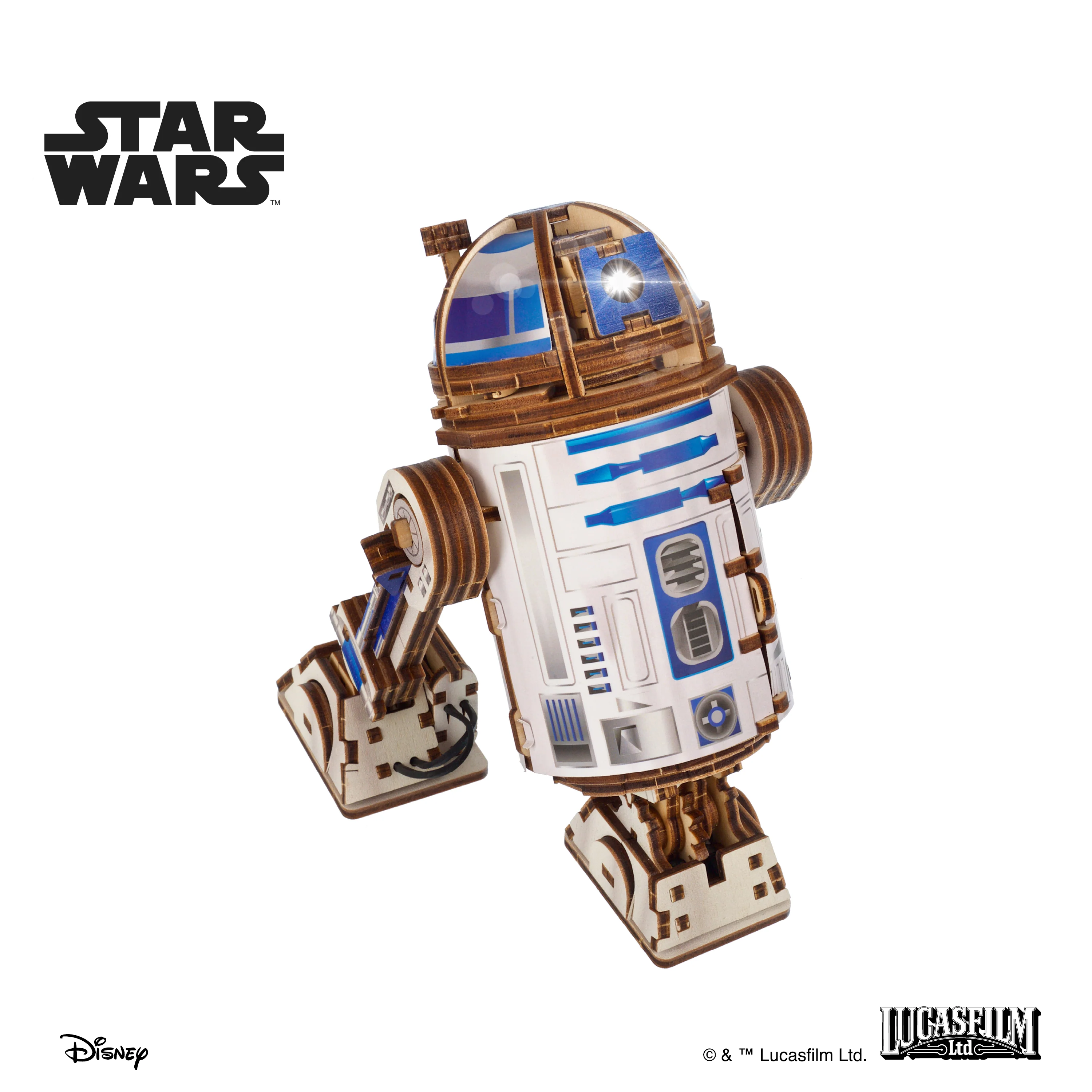 Star Wars R2-D2 Wooden Model Kit