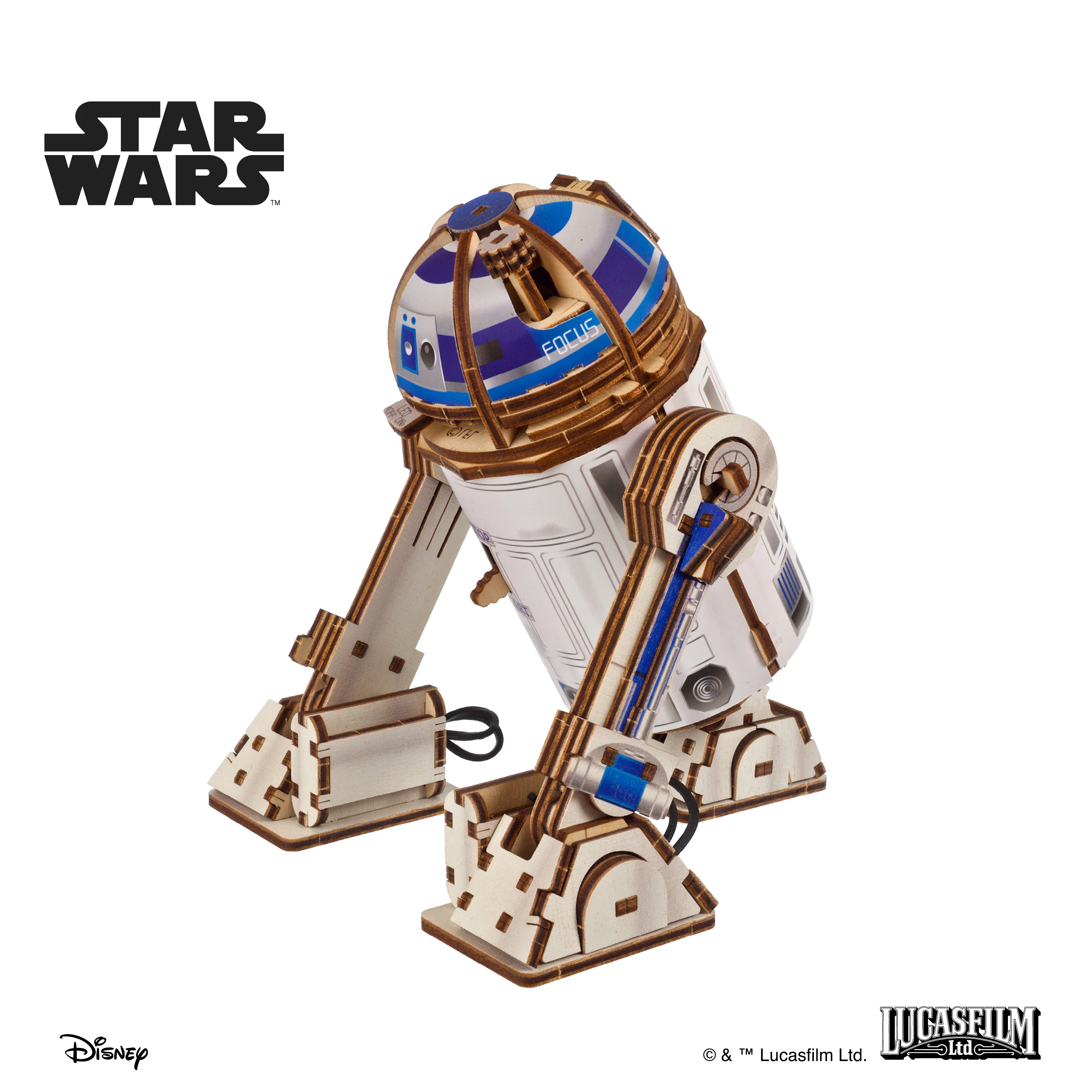 Star Wars R2-D2 Wooden Model Kit