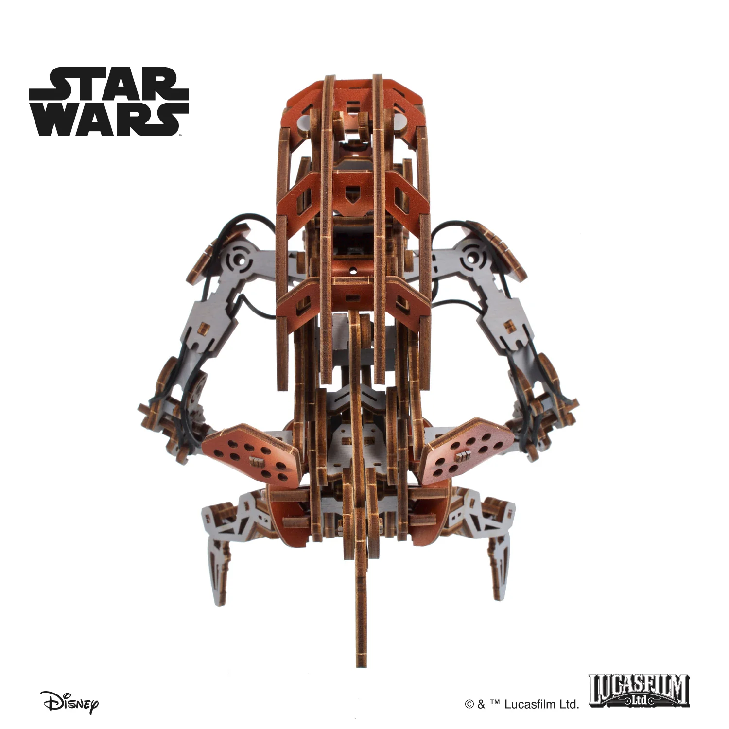 Star Wars Droideka Wooden Model Kit Gallery Image 7