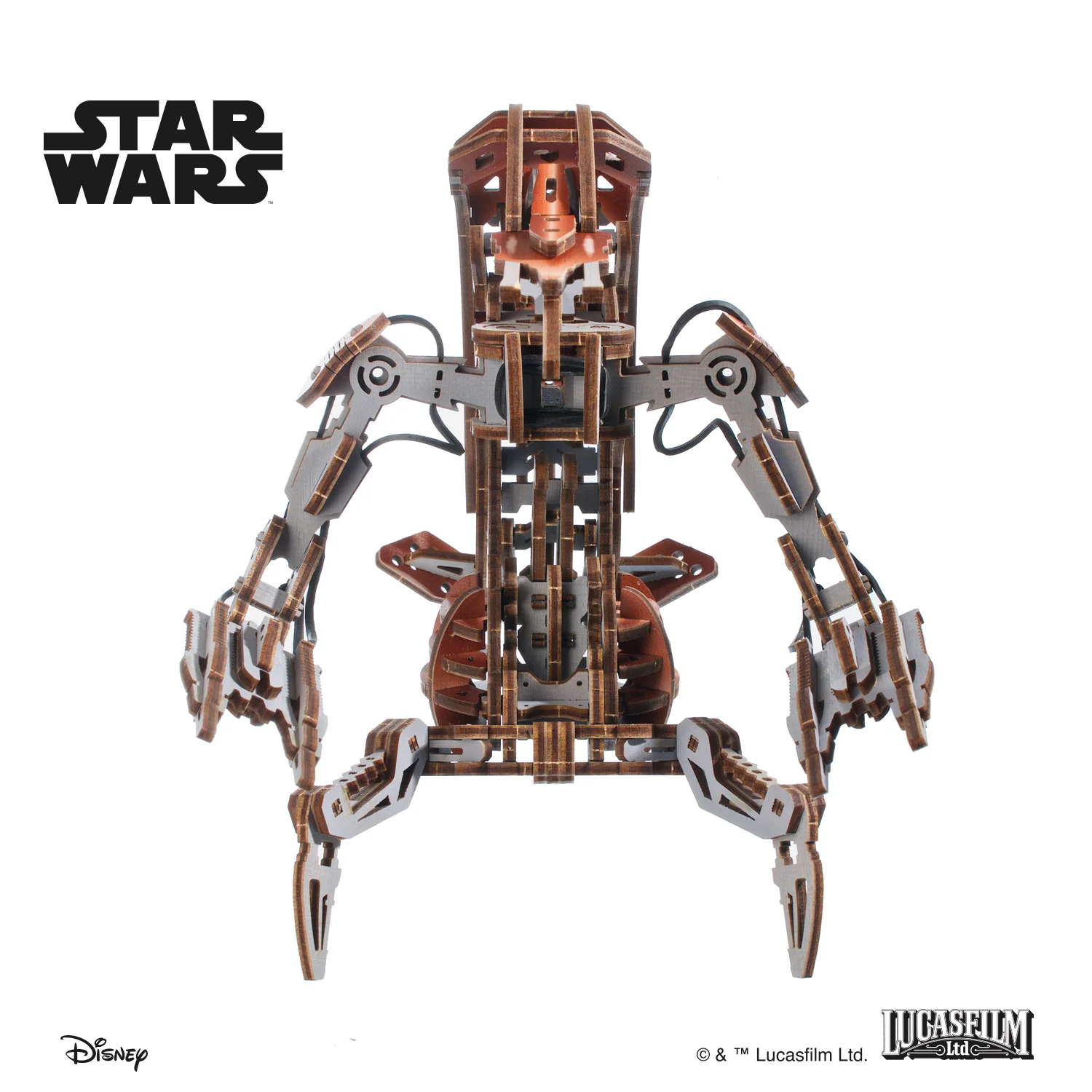 Star Wars Droideka Wooden Model Kit Gallery Image 6
