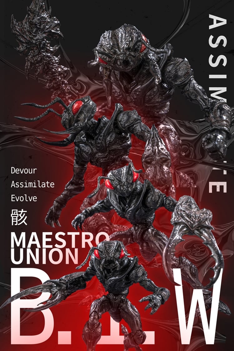 Bio-Insect Weapon ANT-01 & ANT-02 Boxed Set of 8 Action Figures