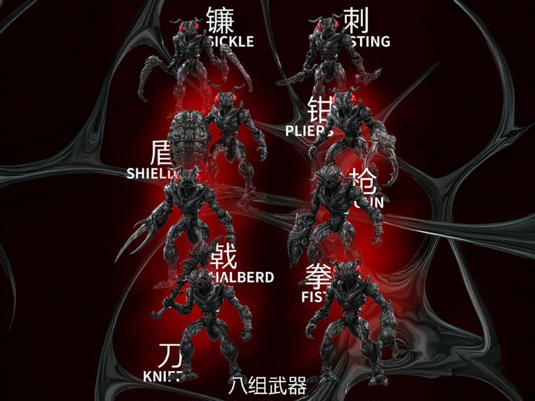 Bio-Insect Weapon ANT-01 & ANT-02 Boxed Set of 8 Action Figures