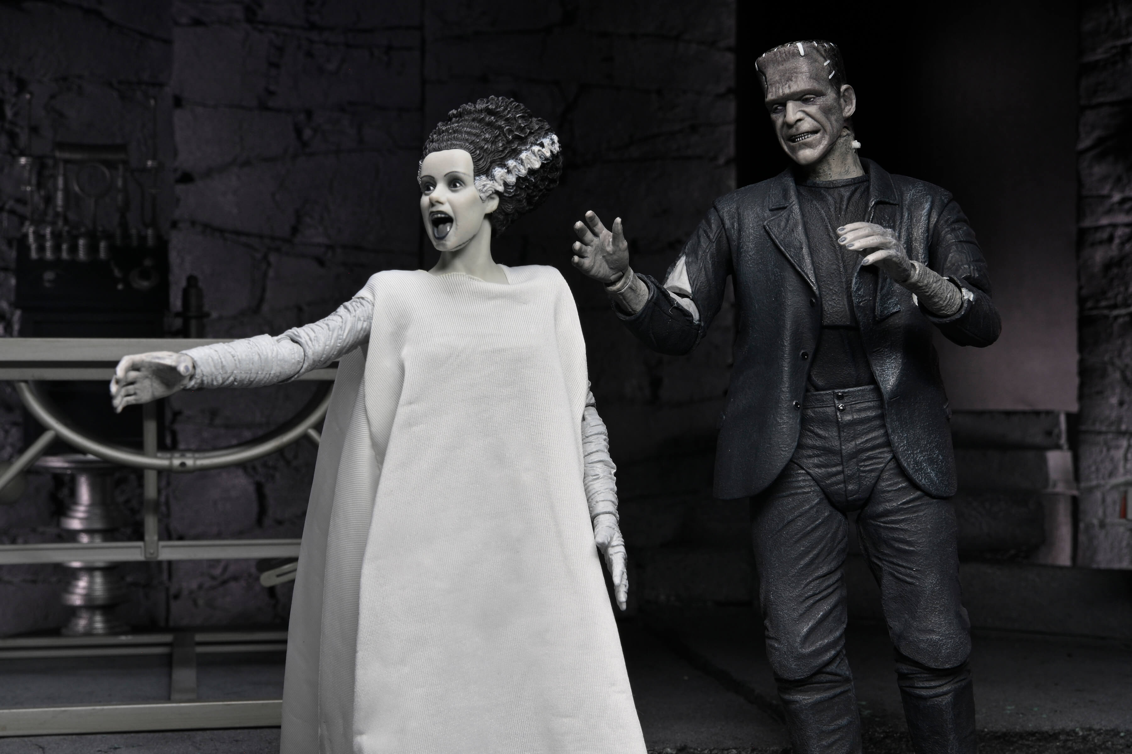 Universal Monsters The Bride of Frankenstein 90th Anniversary The Monster and His Mate Action Figure Two-Pack Gallery Image 7