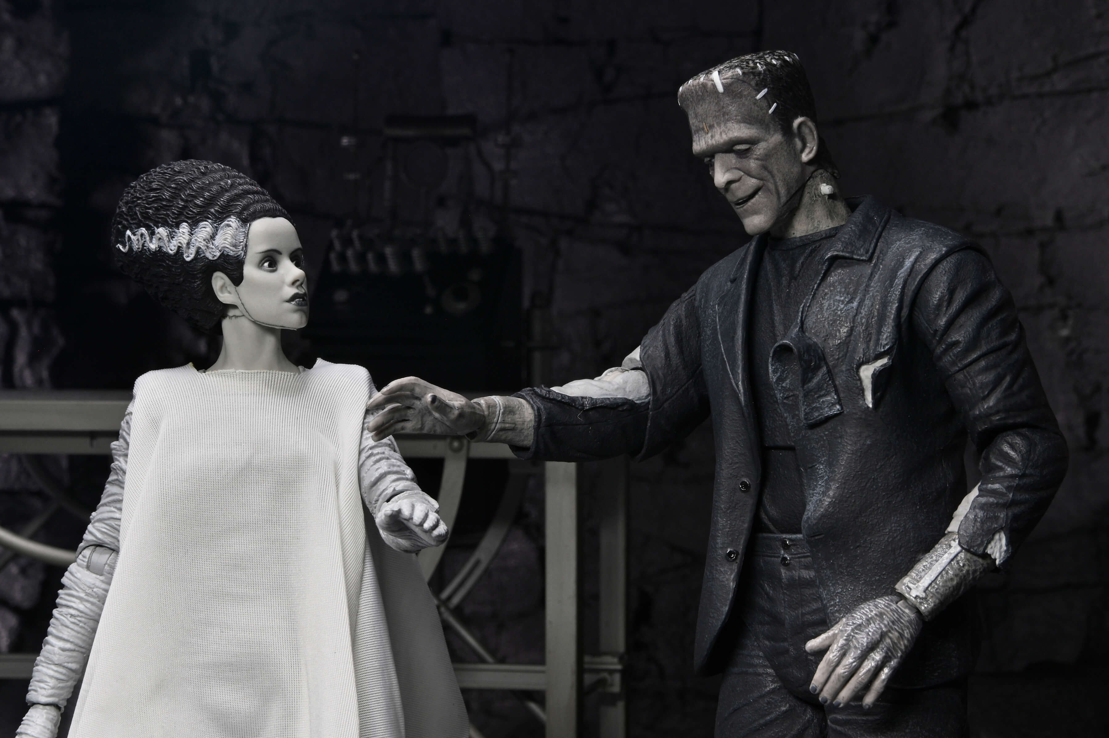 Universal Monsters The Bride of Frankenstein 90th Anniversary The Monster and His Mate Action Figure Two-Pack Gallery Image 5