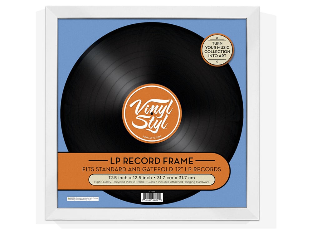 VS-F-02 12" Vinyl Record Display Frame (White) Gallery Image 1
