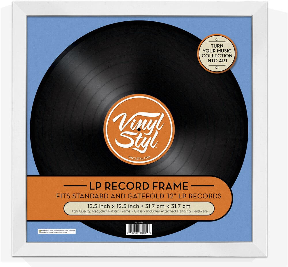 VS-F-02 12" Vinyl Record Display Frame (White) Gallery Image 3