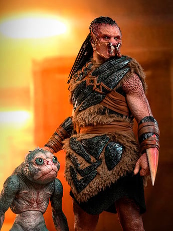 Predator: Badlands MMS873 Dek (Bone Bison Armor) and Bud 1/6th Scale Collectible Figure Gallery Image 2