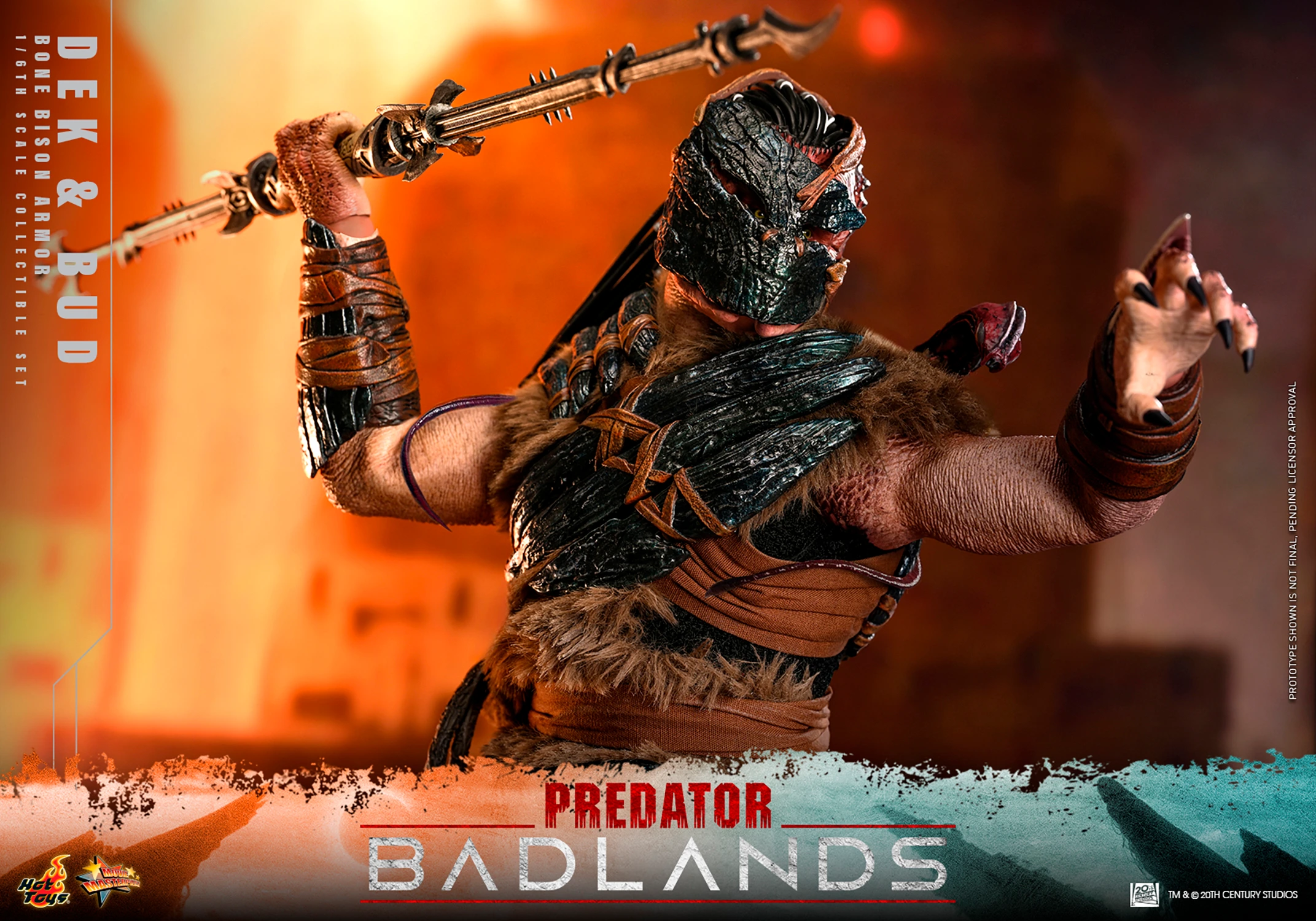 Predator: Badlands MMS873 Dek (Bone Bison Armor) and Bud 1/6th Scale Collectible Figure Gallery Image 8