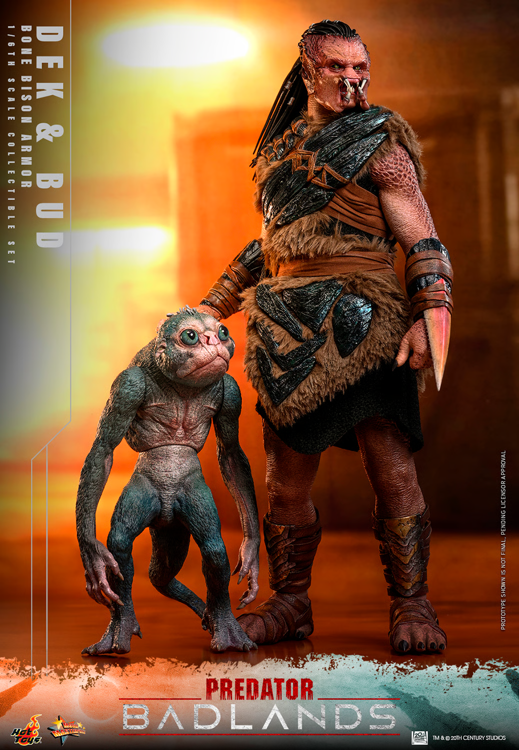 Predator: Badlands MMS873 Dek (Bone Bison Armor) and Bud 1/6th Scale Collectible Figure Gallery Image 4