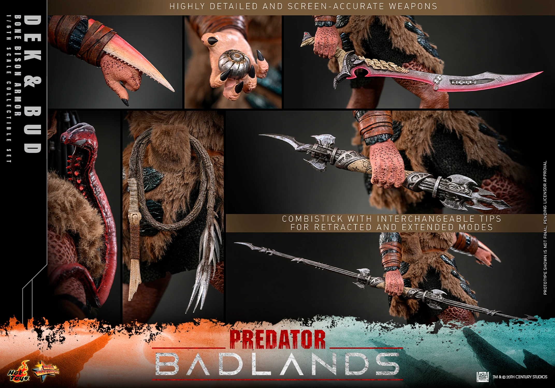 Predator: Badlands MMS873 Dek (Bone Bison Armor) and Bud 1/6th