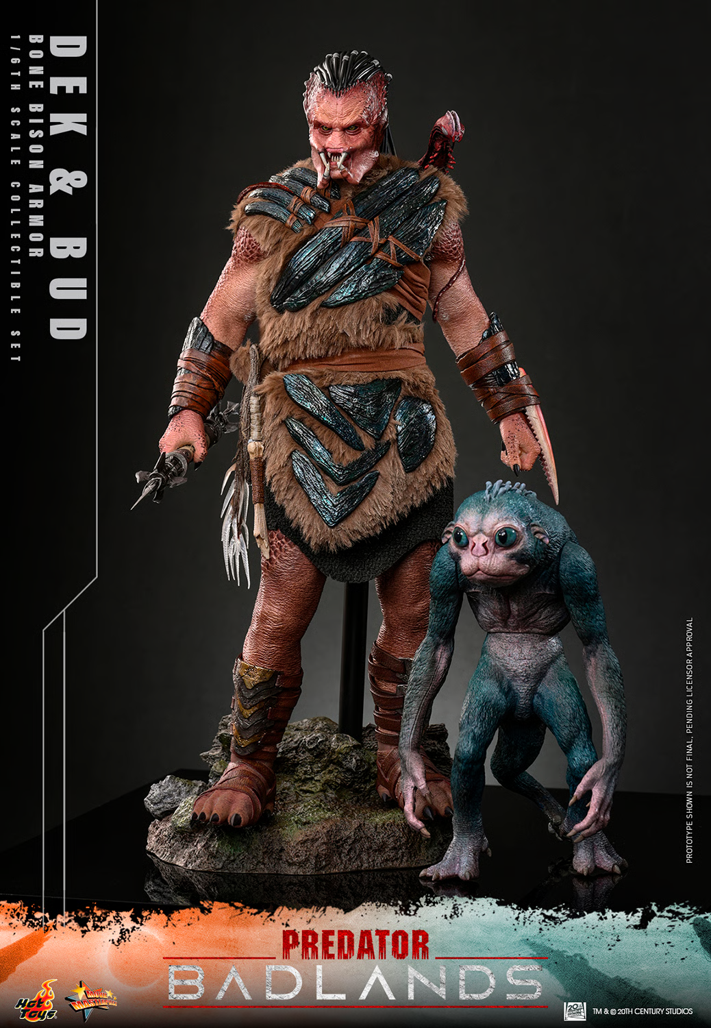 Predator: Badlands MMS873 Dek (Bone Bison Armor) and Bud 1/6th Scale Collectible Figure Gallery Image 11