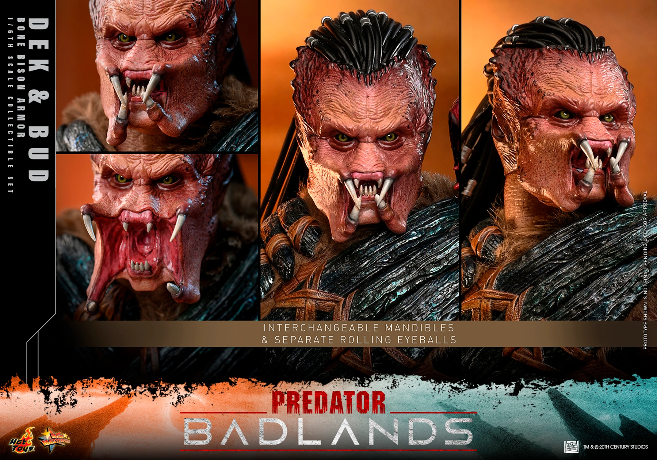 Predator: Badlands MMS873 Dek (Bone Bison Armor) and Bud 1/6th Scale Collectible Figure Gallery Image 17