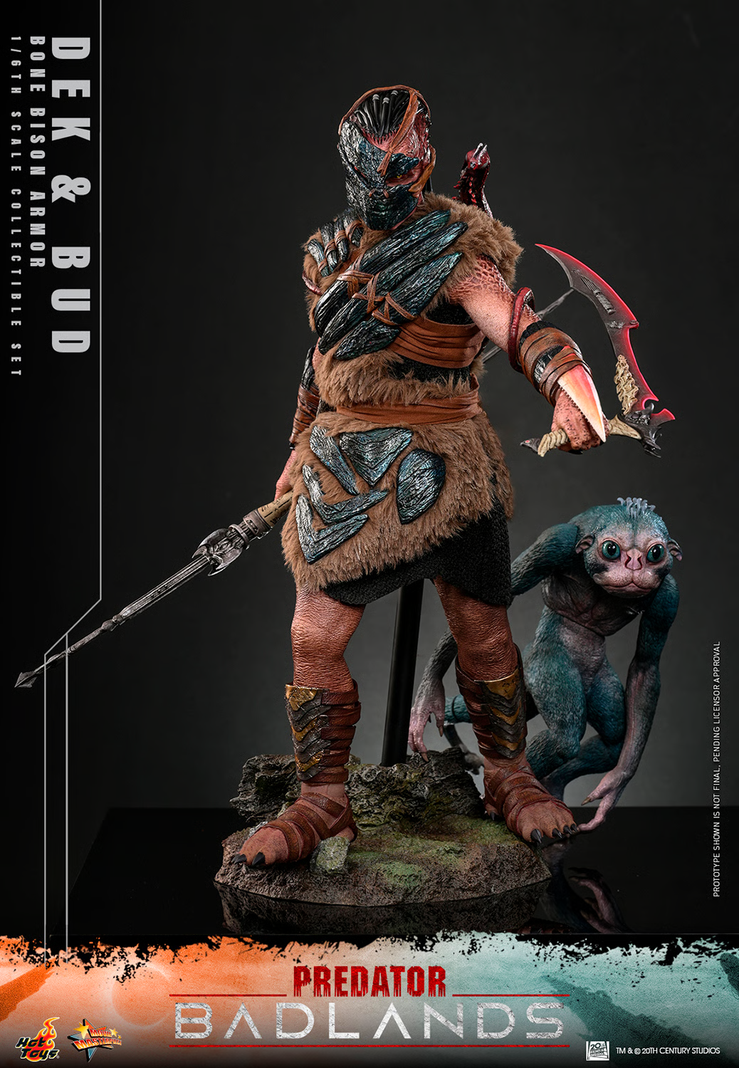 Predator: Badlands MMS873 Dek (Bone Bison Armor) and Bud 1/6th Scale Collectible Figure Gallery Image 12