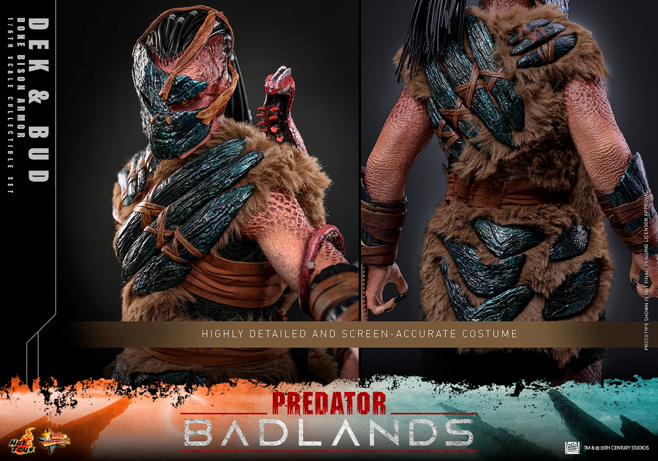 Predator: Badlands MMS873 Dek (Bone Bison Armor) and Bud 1/6th
