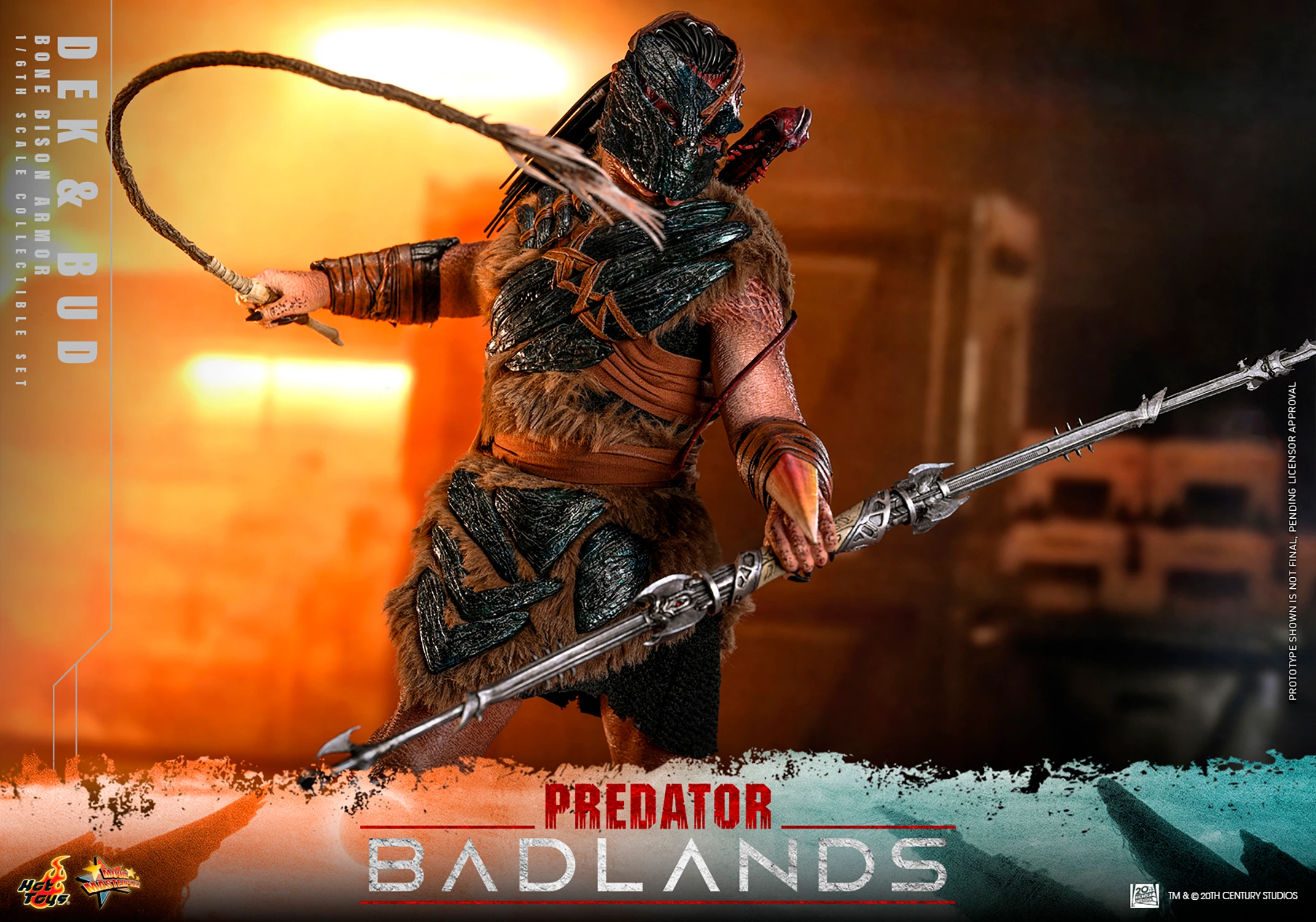 Predator: Badlands MMS873 Dek (Bone Bison Armor) and Bud 1/6th Scale Collectible Figure Gallery Image 9