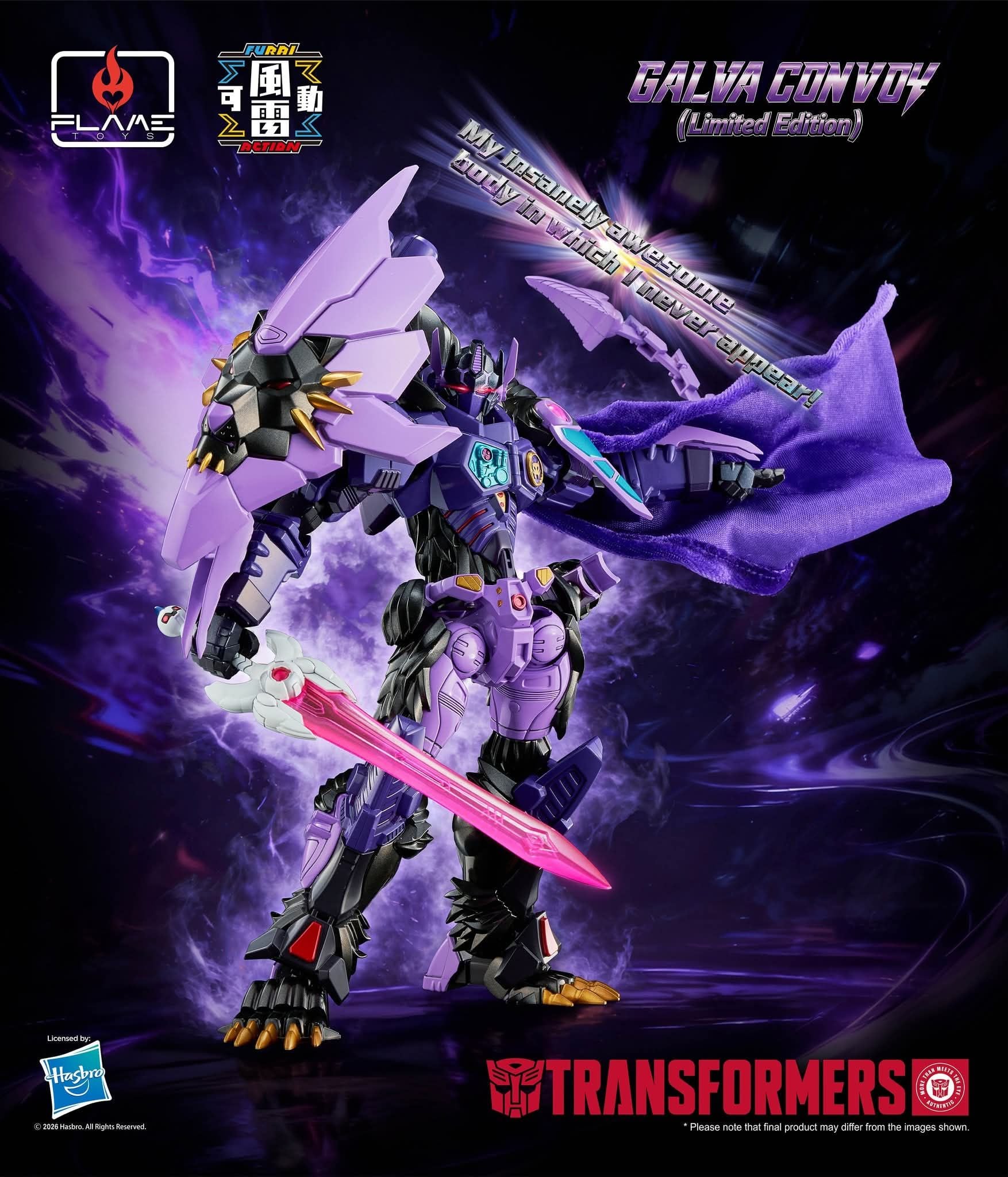 Transformers Furai Action Galva Convoy Limited Edition Action Figure Gallery Image 3