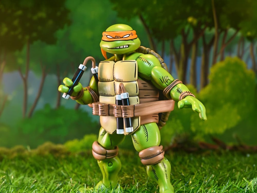 Teenage Mutant Ninja Turtles x Usagi Yojimbo Ultimate Michelangelo Action Figure Gallery Image 1