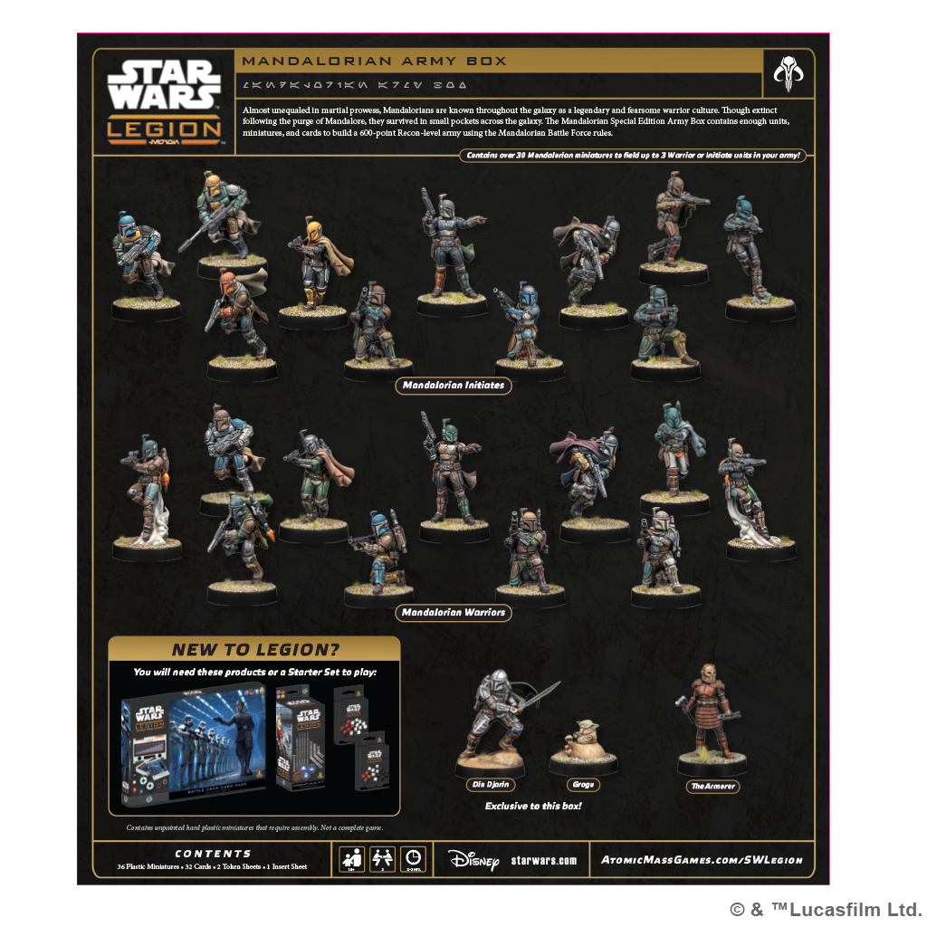 Star Wars: Legion Mandalorian Special Edition Army Box Gallery Image 3
