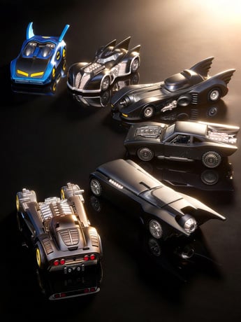 DC Comics Blokees Wheels Batman E01 Gotham Velocity Box of 6 Random Model Kits Gallery Image 2