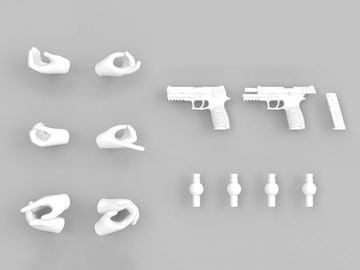 Little Armory x Megami Device LA-OP23 Gloves 2 (White) Accessory Set