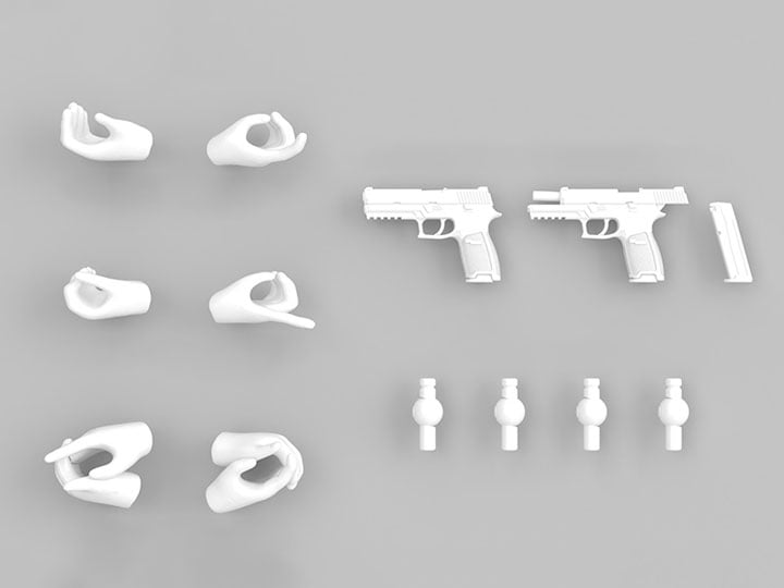 Little Armory x Megami Device LA-OP23 Gloves 2 (White) Accessory Set