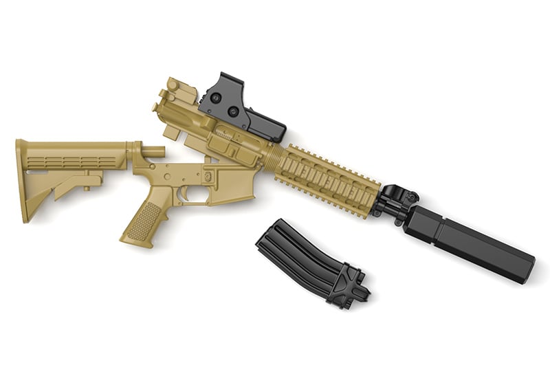 Little Armory x Girls' Frontline LADF05 Girls' Frontline M4A1 1/12 Scale Accessory Set Gallery Image 5
