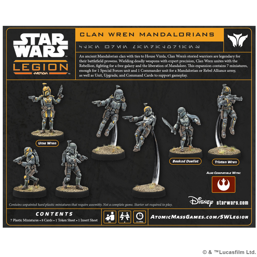 Star Wars: Legion Clan Wren Mandalorians Gallery Image 3