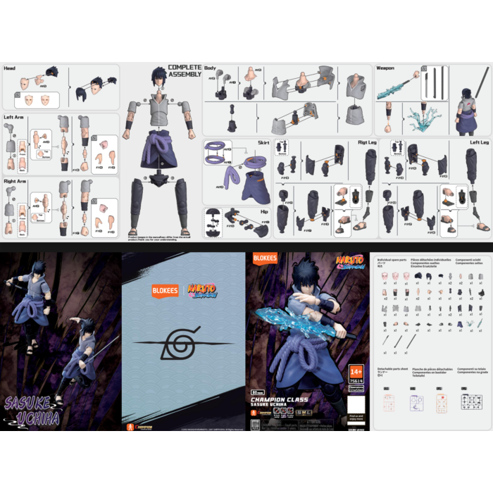 Naruto: Shippuden Champion Class 04 Sasuke Uchiha Model Kit Gallery Image 11