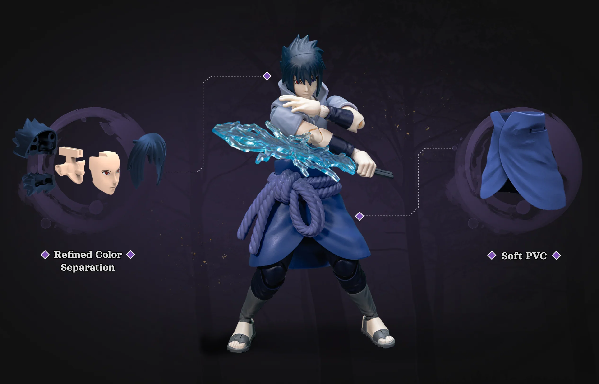 Naruto: Shippuden Champion Class 04 Sasuke Uchiha Model Kit Gallery Image 8