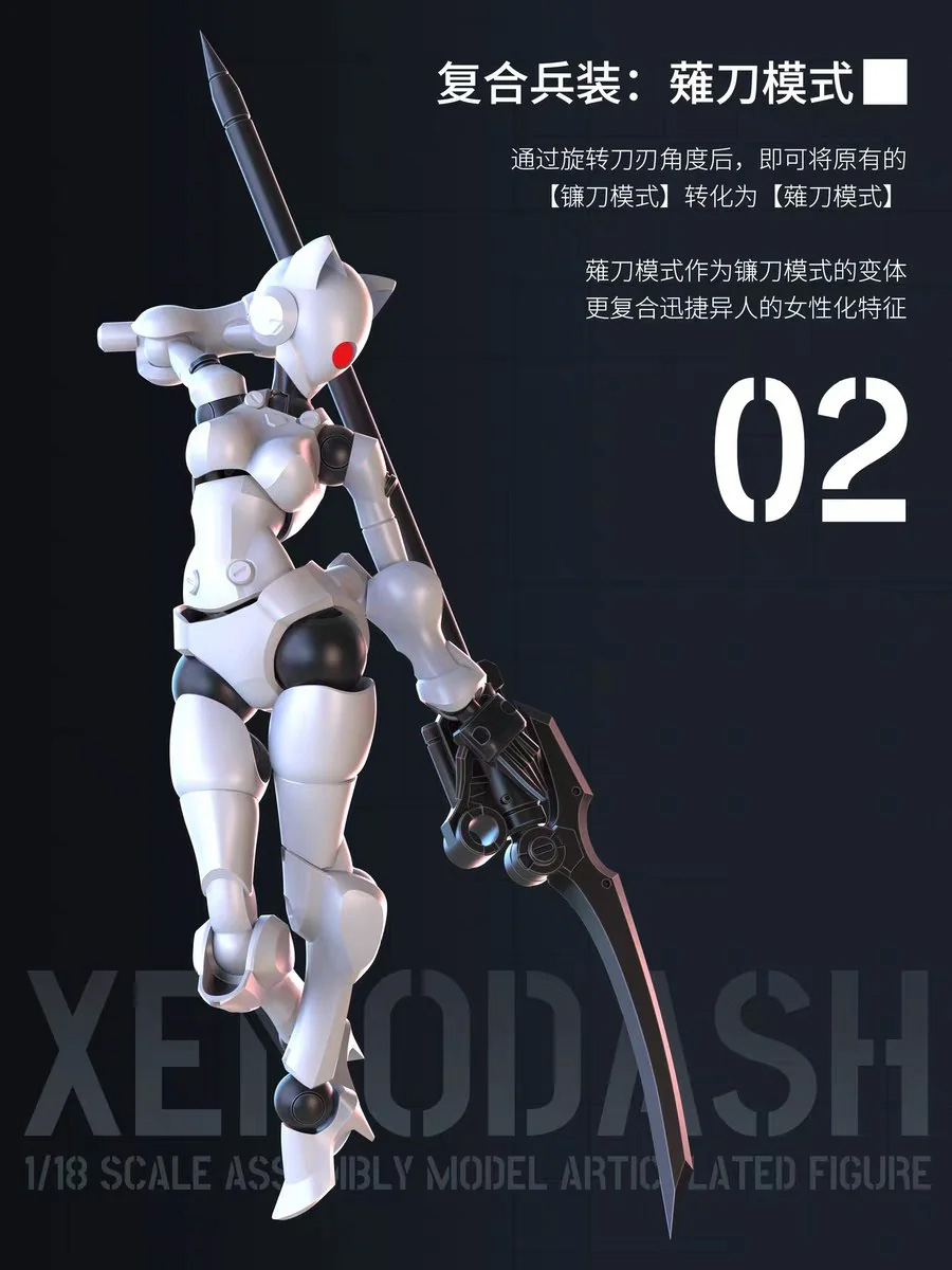 3 Min Project Xenodash (Black Ver.) 1/18 Scale Model Kit Gallery Image 5