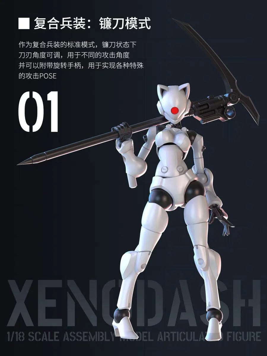 3 Min Project Xenodash (Black Ver.) 1/18 Scale Model Kit Gallery Image 4