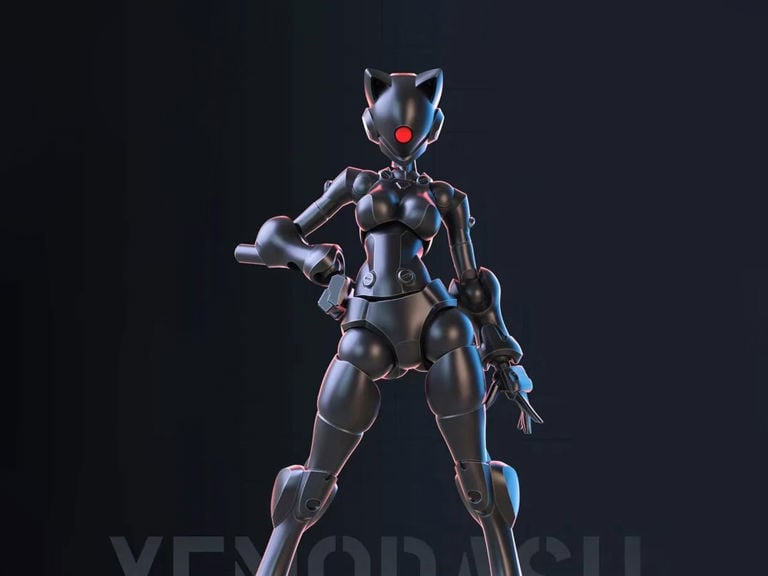 3 Min Project Xenodash (Black Ver.) 1/18 Scale Model Kit