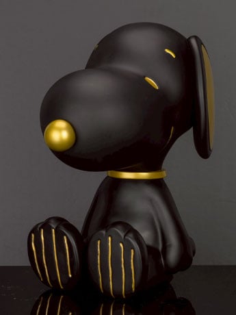 Peanuts VPB-018SP Snoopy (Black & Gold Version) Vinyl Piggy Bank
