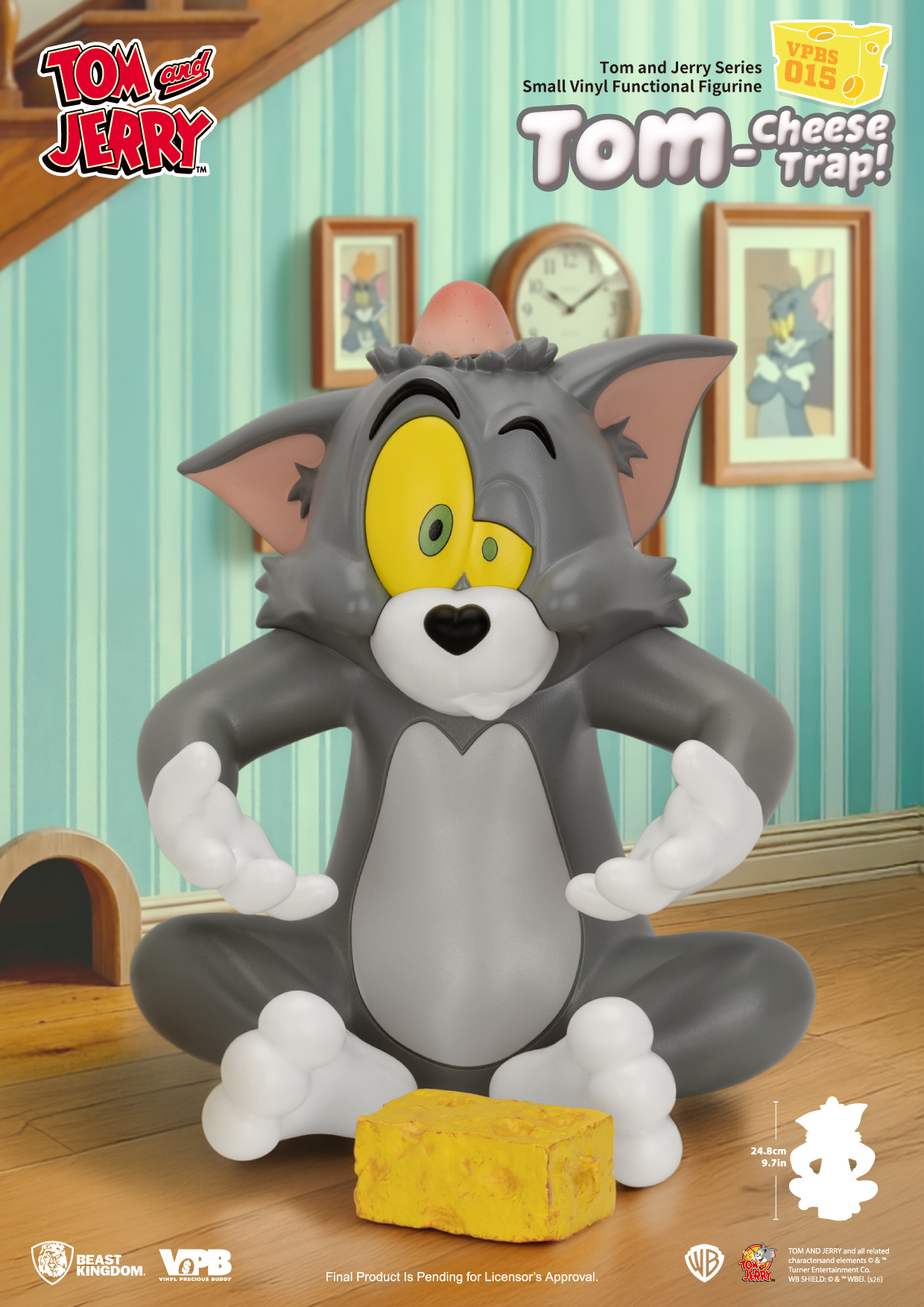 Tom and Jerry VPBS-015 Tom-Cheese Trap Vinyl Piggy Bank Gallery Image 3