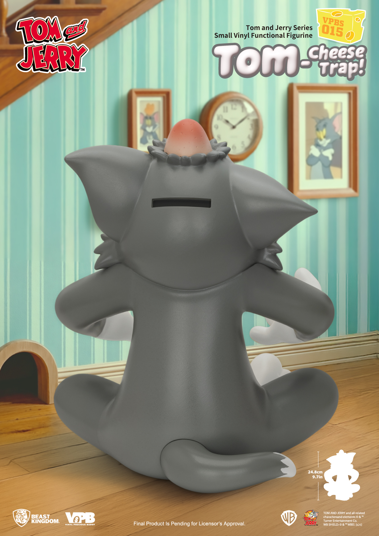 Tom and Jerry VPBS-015 Tom-Cheese Trap Vinyl Piggy Bank Gallery Image 7