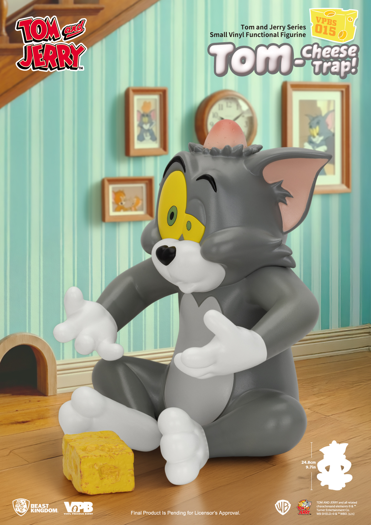 Tom and Jerry VPBS-015 Tom-Cheese Trap Vinyl Piggy Bank Gallery Image 4