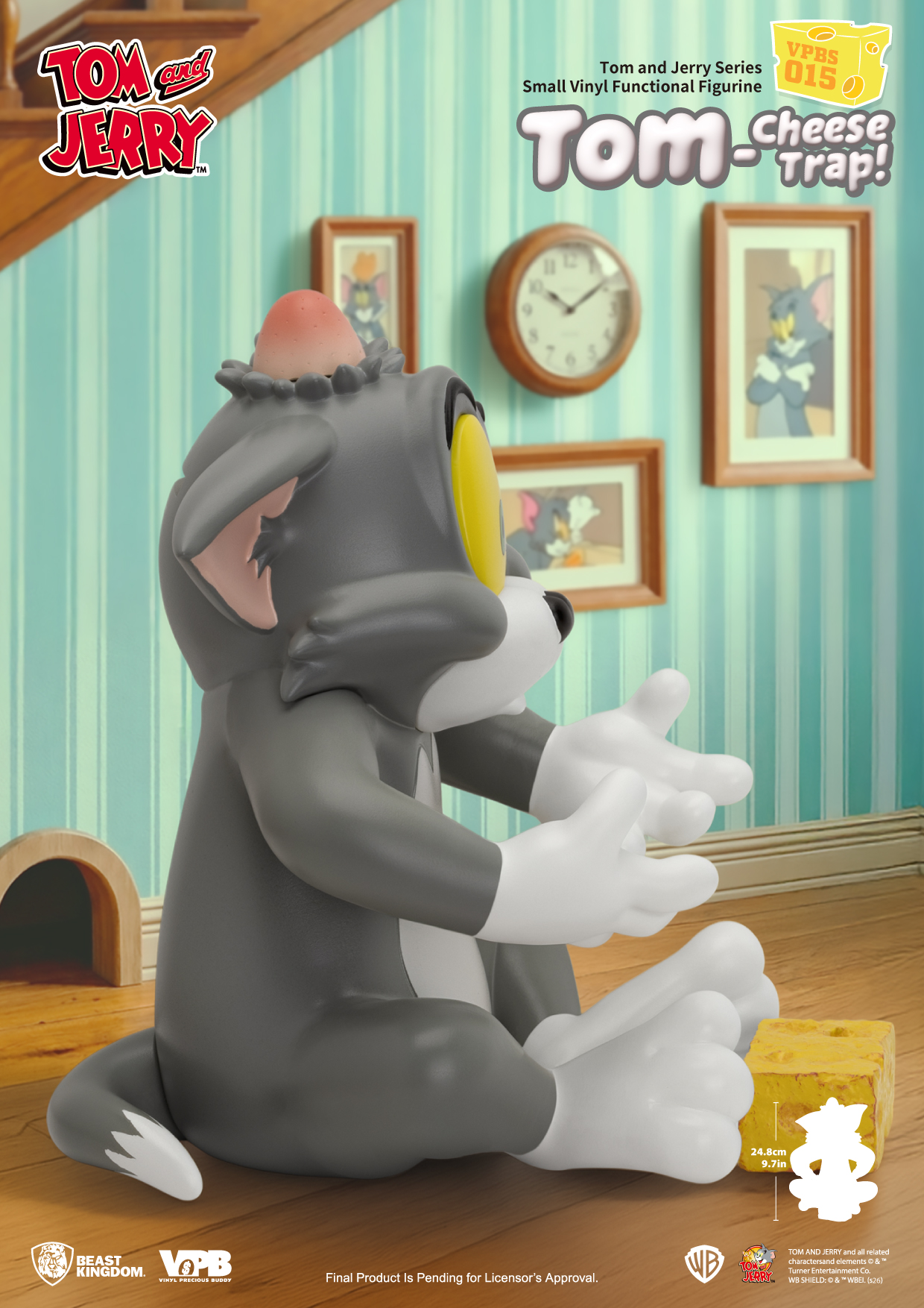 Tom and Jerry VPBS-015 Tom-Cheese Trap Vinyl Piggy Bank Gallery Image 5