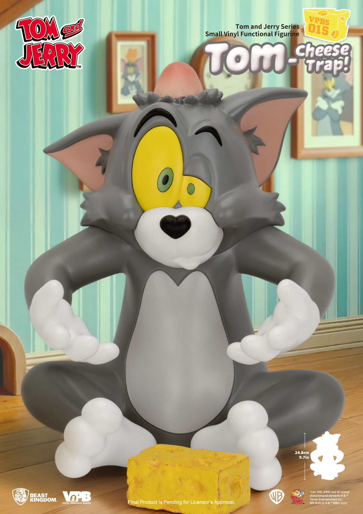 Tom and Jerry VPBS-015 Tom-Cheese Trap Vinyl Piggy Bank Gallery Image 8
