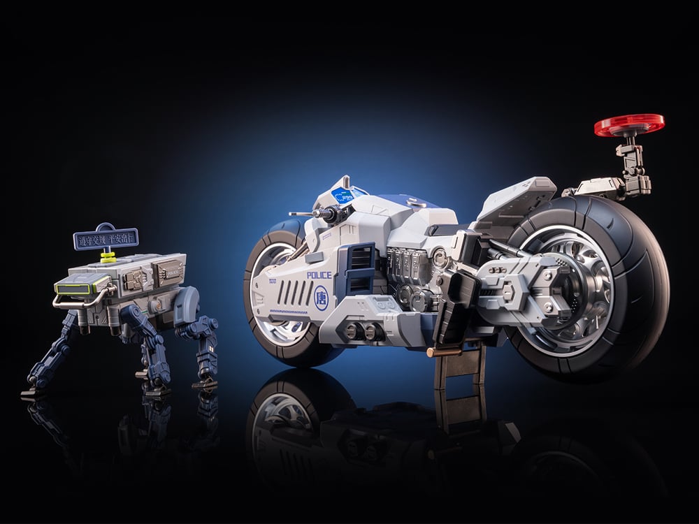 Chang'an Guard Mecha Traffic Enforcer Bike and Robo-Dog 1/12 Scale Accessory Kit Gallery Image 1