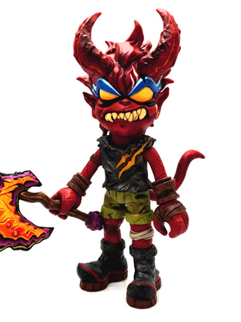 Valiem Monster Mouth Devil デビル BOWL/S The Devil Warrior (Original Color Ver.) Sofubi Platinum