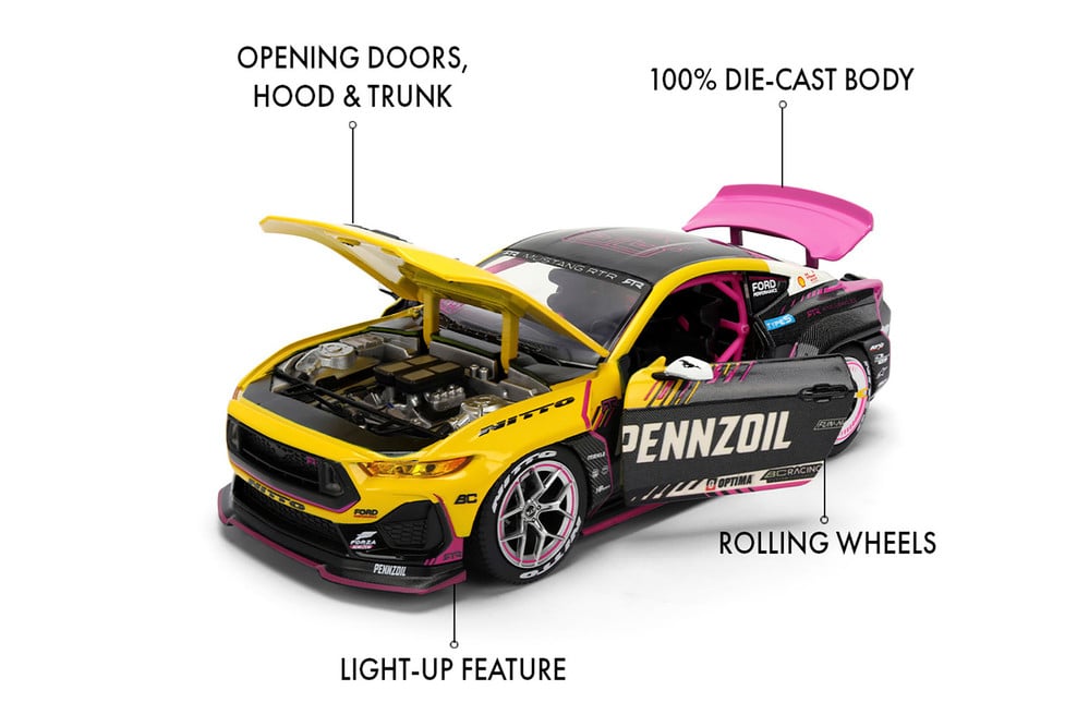 RTR 2025 Ben Hobson Ford Mustang RTR "Pennzoil" 1/24 Scale Model Gallery Image 11