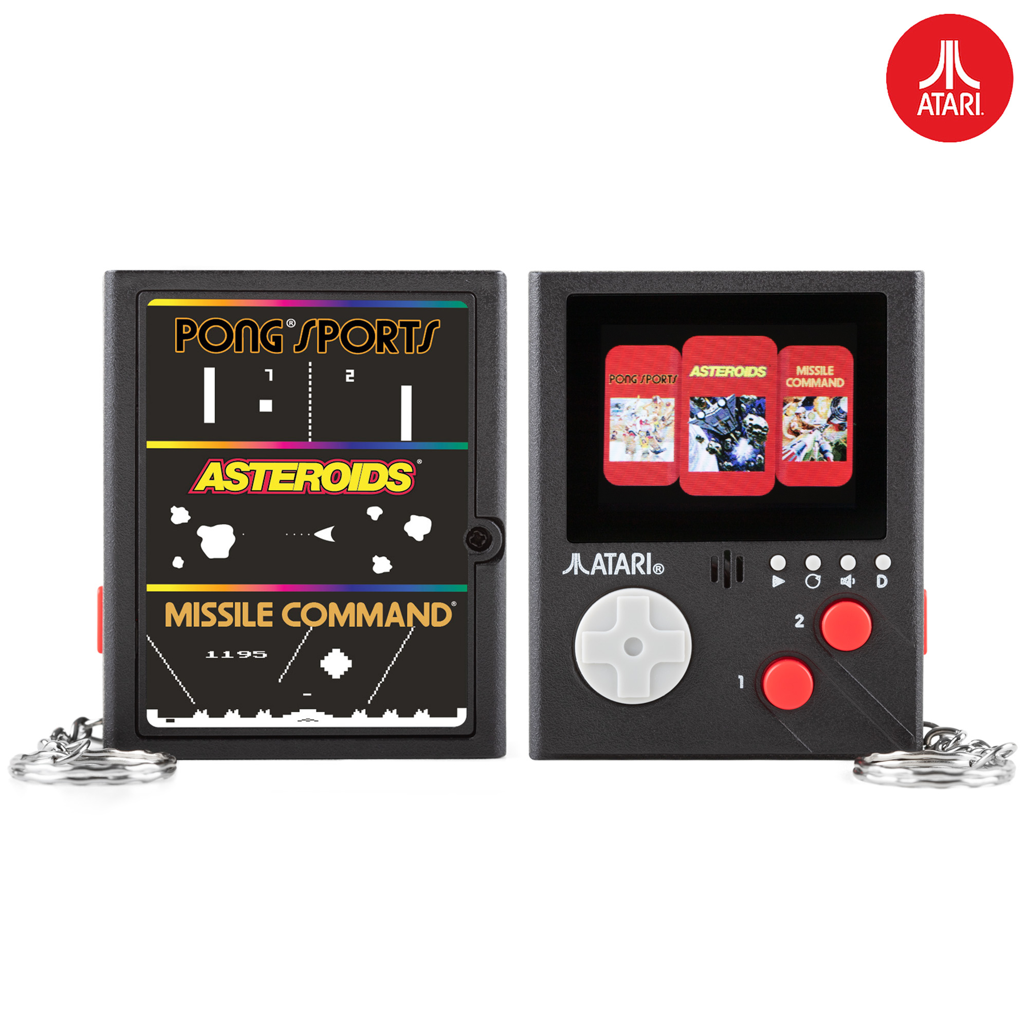 Atari 3-in-1 Gaming Keyring Gallery Image 4