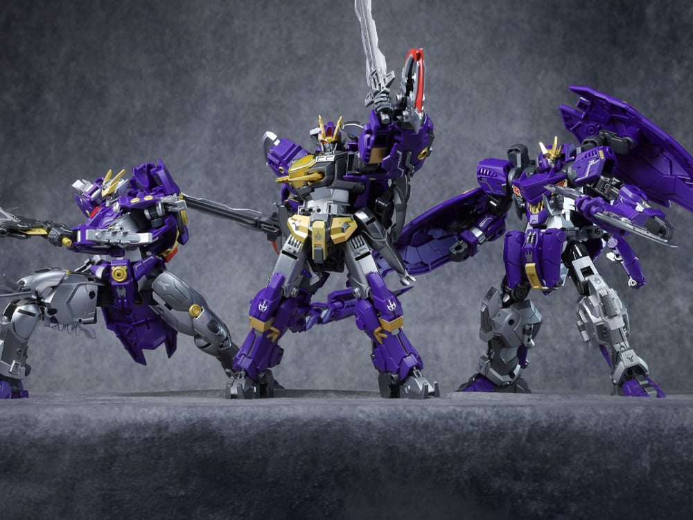 Trans Age Insect Squad Series Blacanidae, Axeetle and Swordion Three Figure Set Gallery Image 1