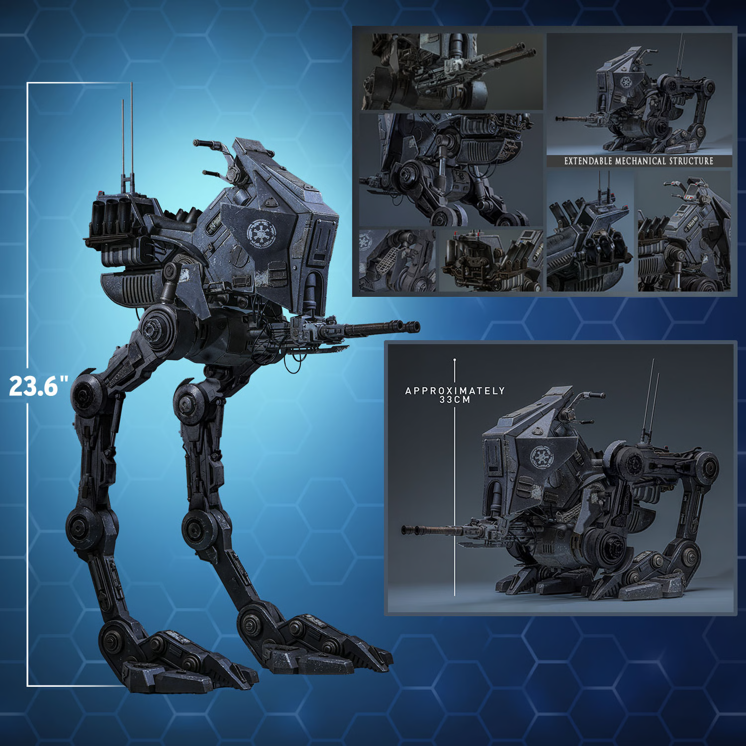 Star Wars: The Mandalorian & Grogu MMS874 AT-RT 1/6th Scale Vehicle Accessory Gallery Image 15