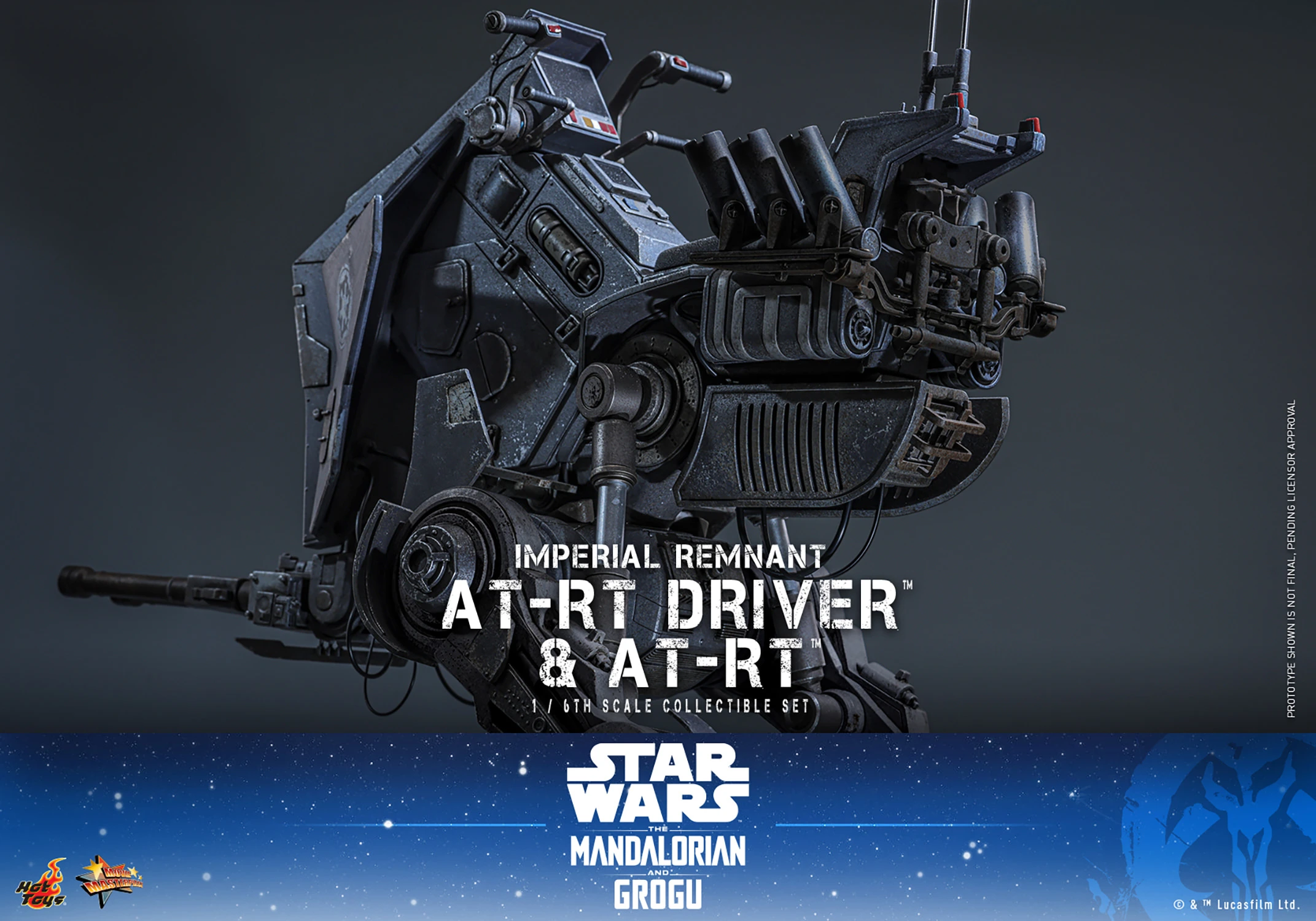 Star Wars: The Mandalorian & Grogu MMS875 Imperial Remnant AT-RT Driver and AT-RT 1/6th Scale Collectible Figure and Vehicle Accessory Gallery Image 19